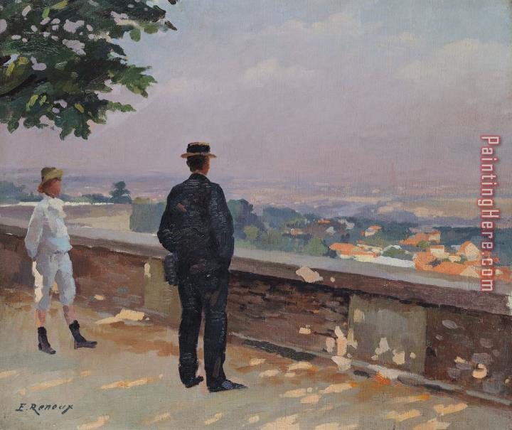 Jules Ernest Renoux Paris from the observatory at Meudon